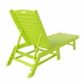thumbnail image 5 of WestinTrends Malibu Outdoor Chaise Lounge Set of 2, All Weather Poly Lumber Patio Pool Lounge Chair with 5 Posistions Backrest, Lime, 5 of 9