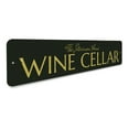 thumbnail image 3 of Wine Cellar Novelty Decor, Metal Wall Sign - 4x18 Inches, 3 of 4