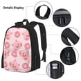 thumbnail image 3 of Easygdp Pigs Head And Donuts Mochila para Niños y Niñas con Set de Caja de Almuerzo y Estuche para Lápices 3 en 1, Mochila Escolar Estampada para Adolescentes, 3 of 7