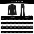 thumbnail image 5 of AZoiNM Women's 2 Piece Solid Single Breasted Blazer Suit Set, Long Sleeve Lapel Jacket & Flared Pants, Elegant Business Casual Work Outfits for Office Interview, 5 of 16