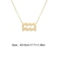 thumbnail image 4 of Collar de Amistad Ins Doce Signo del zodiaco Acuario oro Qarigey, 4 of 6