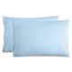 thumbnail image 1 of Bare Home Juego de Fundas de Almohada de Franela - 100 % Franela de Algodón - Doble Cepillado - Juego Estándar de 2, Azul Claro, 1 of 5