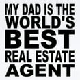 thumbnail image 2 of CafePress - My Dad Is The Worlds Best Real Estate Agent Body S - Baby Light Bodysuit, Size Newborn - 24 Months, 2 of 4
