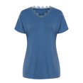 thumbnail image 4 of Mittory Womens Summer Tops Trendy Crochet V Neck Tee Shirts Short Sleeve Casual, 4 of 8