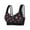 Black, variant on Wireless Bras for Women Soft Floral Bralette Snap Closing Bra for Senior Women Pink 46