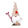thumbnail image 2 of Adorno de Gnomo de madera de Navidad Macarena estatua de Papá Noel 13x4x18cm, 2 of 8