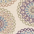 thumbnail image 2 of SAFAVIEH Veranda Axum Geometric Indoor/Outdoor Area Rug, Cream/Green, 6'7" x 6'7" Round, 2 of 6