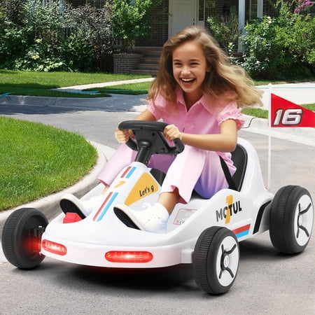 Joyldias Electric Kids 4.6 km/h 12 V Powered Ride-Ons, White