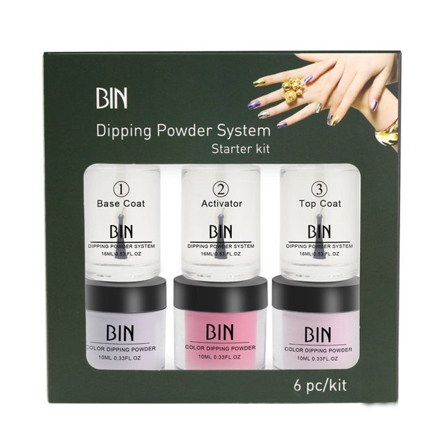 WIFKLSIIPG 16ml Dip Powder Set Acrylic Liquid Dipping System Without Lamp Cure Natural Dry