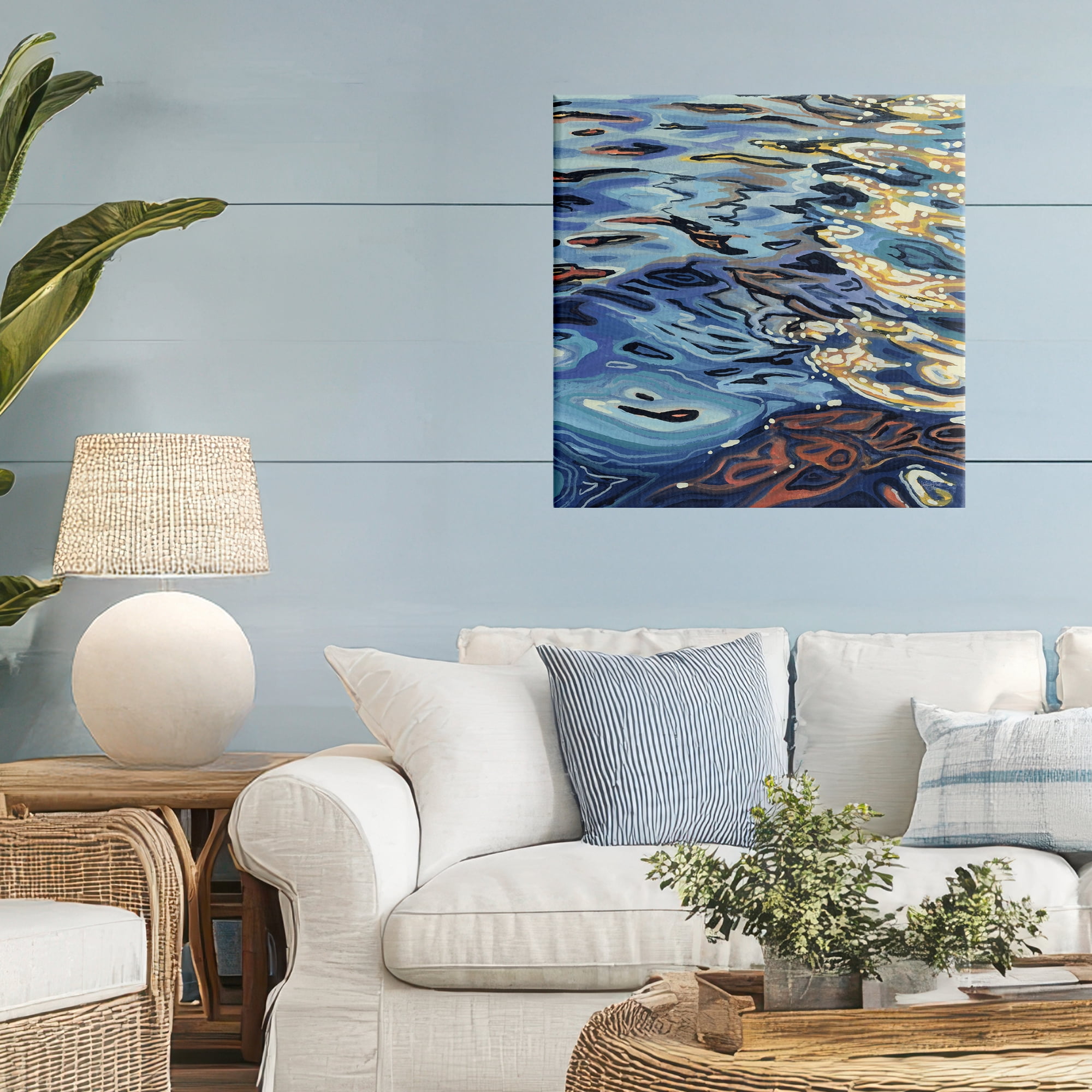 Stupell Industries Sunrise on Rippling Water Canvas Wall Art, design by Kate Jarvik Birch