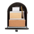 thumbnail image 3 of Gibraltar Stanley (ST200000) Post Mount Jumbo Mailbox, Galvanized Steel - Silver Gray, 3 of 9