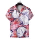 thumbnail image 3 of Camisas de playa hawaianas de moda de verano para hombre y mujer, camisetas florales, camisetas Harajuku con estampado 3D de solapa, camisa de manga corta, ropa para niño y niña, 3 of 5