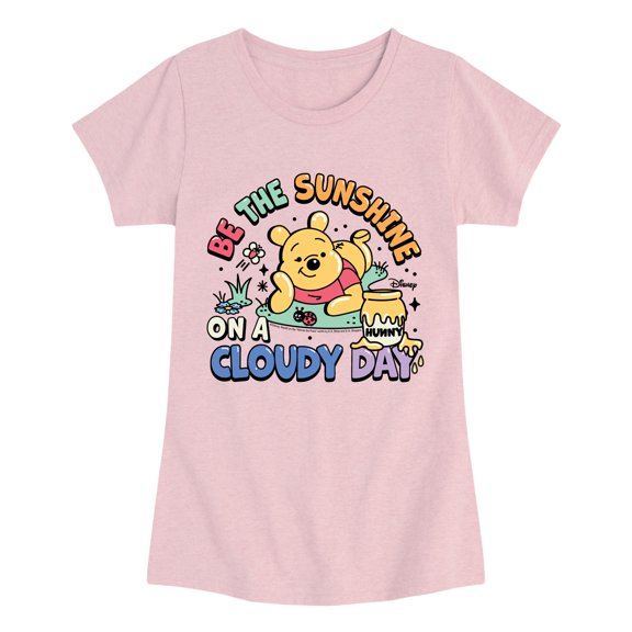 Winnie the Pooh - Be the Sunshine on a Cloudy Day - Youth Girls Fitted Short Sleeve T-Shirt