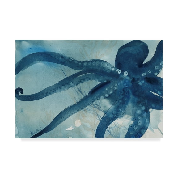 Trademark Fine Art 'Octopus Water Color 1' Canvas Art by Marietta Cohen Art And Design