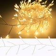thumbnail image 4 of Cluster Fairy Lights with Remote 19.68FT 200LED Waterproof Silver Wire Firecracker String Lights Battery Operated for Bedroom Garden Party Wedding Christmas, 4 of 7