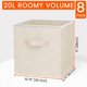 thumbnail image 2 of Cubos de basura de tela Storage Cubes Criusia de 11 cm, paquete de 8 unidades, color beige, 2 of 8