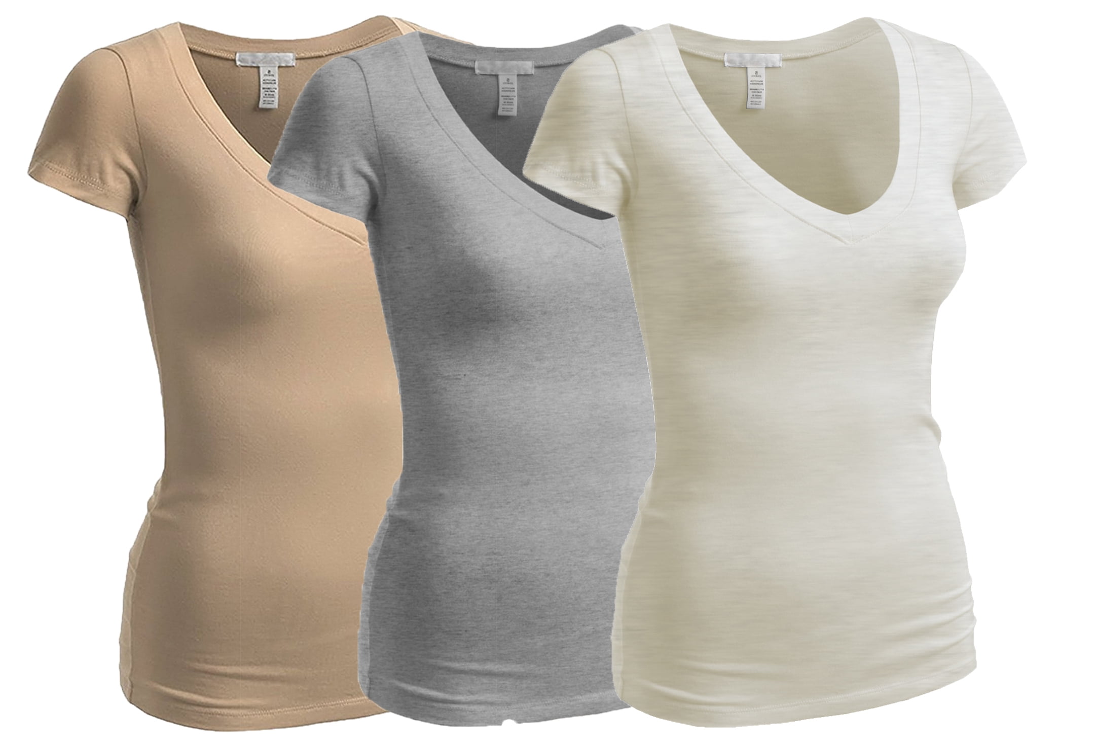 Women's O Neck Short Sleeve Basic Tees