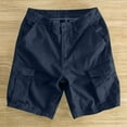 thumbnail image 5 of Fanxing Men's Pockets Cargo Shorts Below Knee Twill Long Shorts Work Short with Multi-Pockets Men Shorts 9 Inch Inseam Capri Pants （No Belt） Navy,XXXXL, 5 of 6