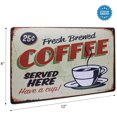 thumbnail image 2 of Coffee If You're Not Shaking, You Need Another Cup Metal Tin Sign, Vintage Plaque Poster Cafe Kitchen Home Wall Decor, 2 of 4