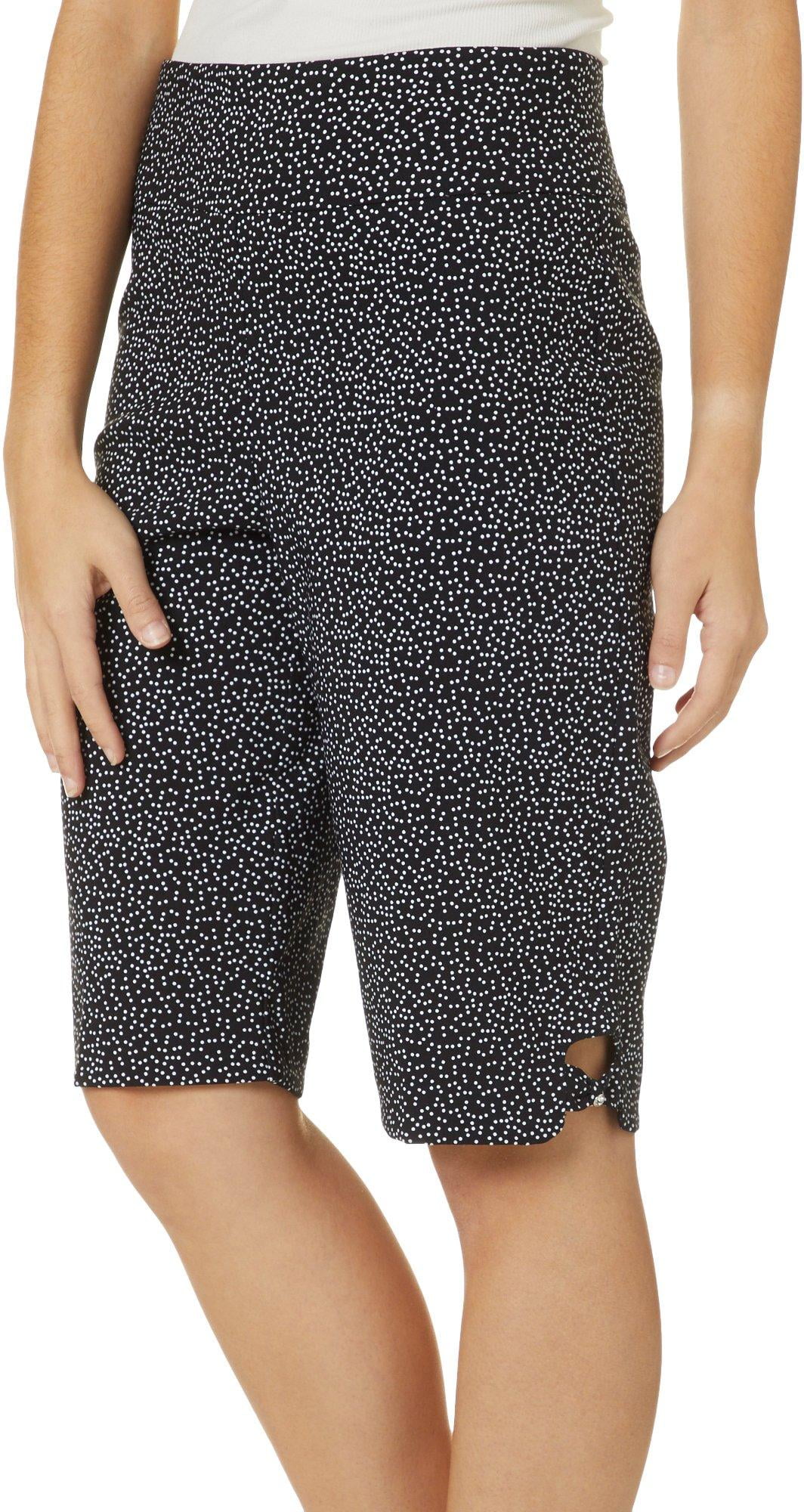 Counterparts Counterparts Womens Polka Dot Bow Pull On Skimmer Shorts