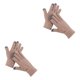 thumbnail image 1 of Qarigey 1 par de guantes de invierno para mujer, guantes gruesos de moda para mujer, accesorio de ropa artesanal de punto flexible con Color caqui Simple Caqui 2piezas Qarigey CBP205557, 1 of 6
