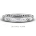 thumbnail image 1 of Diamond Traces UD-EWB452-5692 14K White Gold Pave Setting 0.66 Carat Total Natural Diamonds Vintage Eternity Ring, 1 of 1