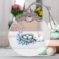 thumbnail image 3 of Uuiauoio Glass Easter Ornament 2D Flat Pendant with Bunny Egg Designs for Tree Gift Basket Filler Holiday Party Decorations Keepsake, 3 of 5