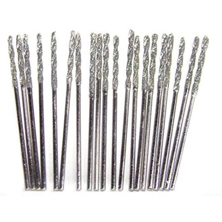 

Drilax 20 Pcs Set of 1mm Twist Diamond Drill Bit