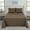 Brown, variant on 1800 Count 6 Piece Bedsheet Set Extra Soft Deep Pocket Hotel Bed Sheets