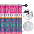 thumbnail image 4 of Blackout Kids Curtains,Colorful Pioneer Flower Striped Pattern Childrens Insulated Curtains Set Of 2,Bedroom Essentials,Toddler Room Decor 42x63in(106x160cm), 4 of 5