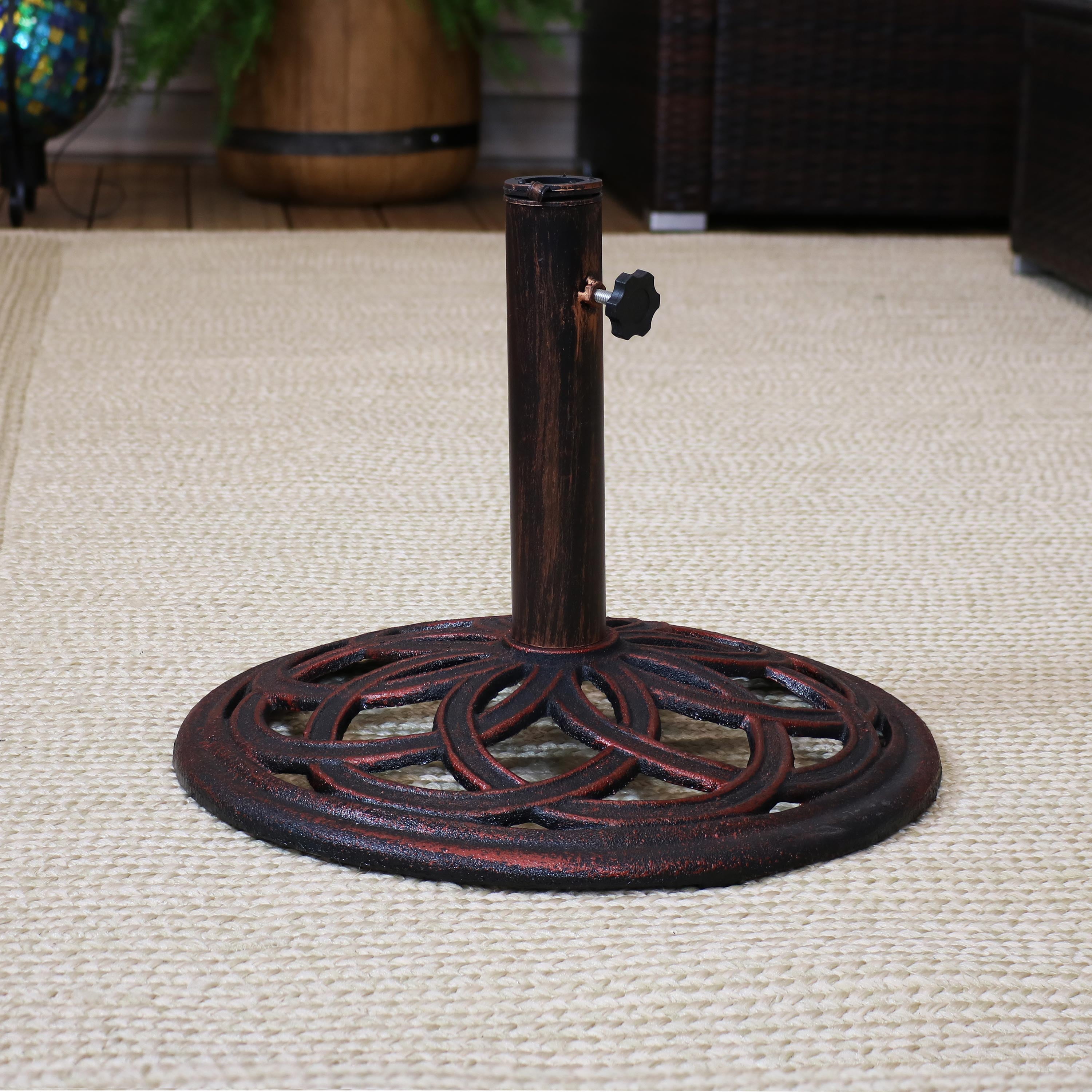 cast iron patio umbrella base