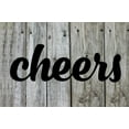 thumbnail image 1 of Cheers - Beautiful Solid Steel Home Decor Decorative Accent Metal Art Wall Sign, 1 of 3