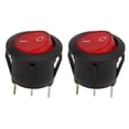 thumbnail image 2 of Interruptor basculante redondo interruptor basculante de encendido y apagado de carcasa de PC para electrodomésticos de barcos de automóviles, 2 of 8