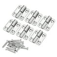 thumbnail image 1 of Unique Bargains Lift Off Hinge, 1.5' 304 Stainless Steel Left Detachable Small Slip Joint Flag Hinges 6 Pack, 1 of 6
