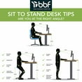 thumbnail image 5 of Move 60 Series by Bush Business Furniture 60W x 30D Height Adjustable Standing Desk, Storm Gray/Black Powder Coat, 5 of 7