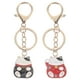 thumbnail image 1 of KAKOWELY 2 llaveros de gato de la suerte japonés, llavero de gato de la suerte, colgantes decorativos para bolsas., 1 of 5