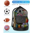 thumbnail image 2 of Bolsa de malla para balones de fútbol BROTOU, 100 L, malla con cordón, 10 a 12 pelotas, 2 of 7