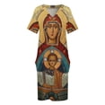 thumbnail image 4 of Vestido de bolsillo suelto de Nuestra Señora Jesús, vestido largo para mujer, vestidos elegantes y bonitos para mujer, 4 of 7