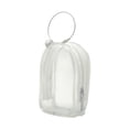 thumbnail image 5 of Kokiya Figure Display Bag Waterproof Small Doll Storage Bag for Action Figures Doll White square round, 5 of 9