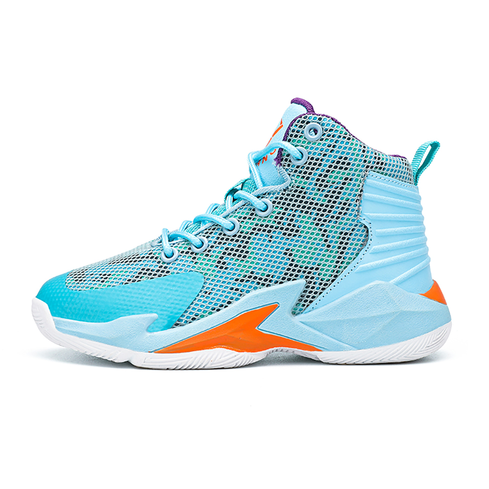 Engtoy Kids Basketball Shoes Boys Girls High-Top Sneakers Non-Slip Athletic Trainers, Boy's, Size: US 7, Blue