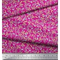 thumbnail image 3 of Soimoi Pink Poly Georgette Fabric Artistic Floral Fabric Prints By Yard 52 Inch Wide, 3 of 3