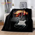 thumbnail image 1 of Manta de felpa suave para guitarra eléctrica clásica, manta de franela para sala de estar, dormitorio, cama, sofá, cubierta de Picnic, 1 of 4