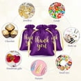 thumbnail image 7 of 50 Pcs Thank You Satin Gift Bags with Drawstring Jewelry Candy Bags for Thanksgiving Christmas Wedding Baby Shower Birthday Party Thank You Gifts Wrap for Guest(Purple,4 x 6 Inch), 7 of 7