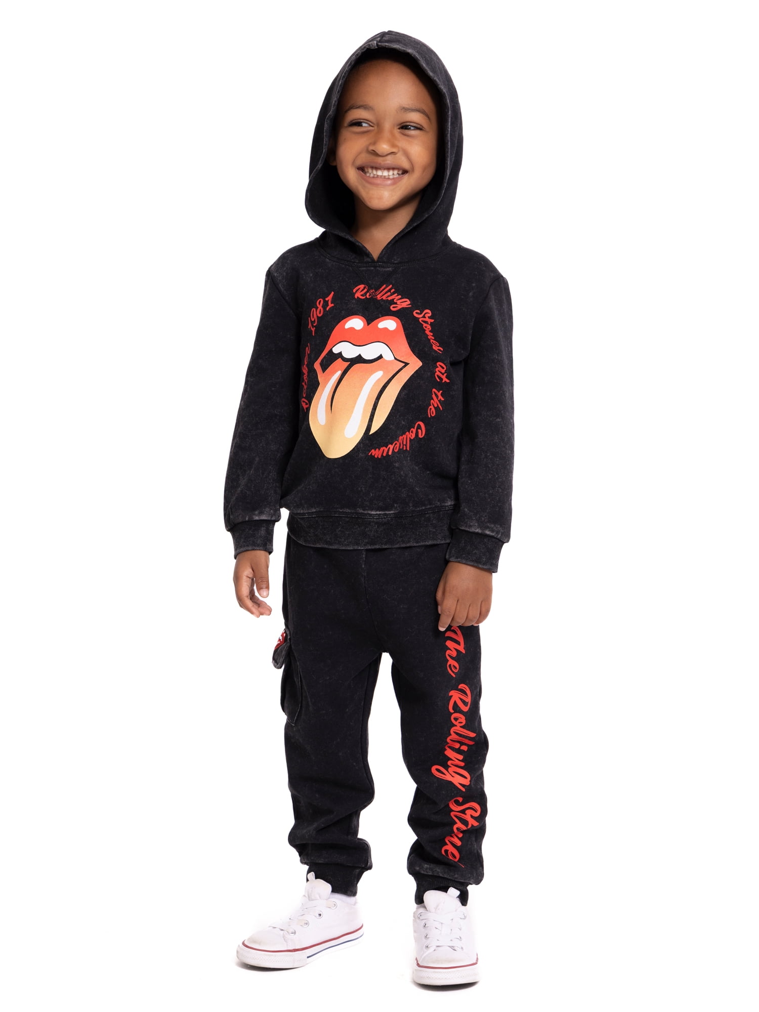 Rolling Stones Toddler Boys Graphic Hoodie and Jogger Pants Set, 2-Piece, Sizes 12M-5T