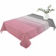 thumbnail image 2 of Pink Gray Ombre Table Cloth Waterproof Tablecloths, Vintage Country Wooden Tablecloth Dining Table Cover for Kitchen Party Tabletop Outdoor, Rectangle Tablecloth 52x70 Inch, 2 of 9