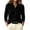Black, variant on Tqcoqu Women's Solid Collared Button Front Knit Cardigan,Long Sleeve Loose Lightweight Sweater Jacket For Fall Winter Casual Office,Black Women's S-XXL