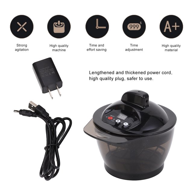 Máscara De Licuadora Eléctrica, Mezclador De Color Eléctrico Para Peluquería, Mezclador Automático Crema Para Teñir El Cabello Tazón Para Mezclar Pasta De Teñir Mezclador