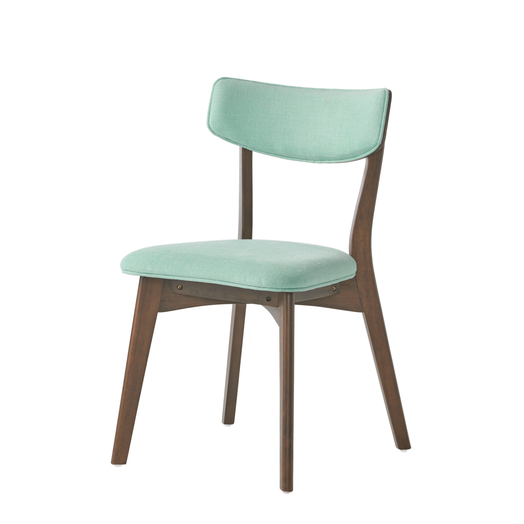 Christopher Knight Home Mid-Century 7-Piece Dining Set with Rectangular Table and 6 Mint Upholstered Chairs