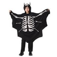 thumbnail image 5 of Generic Halloween Children Glow In The Dark Bat Clothes Holiday Party Performance Night Glow Clothes Creative Halloween Kid Bat Clothes Black Bat Jumpsuit for Boy Girls（4-5 Years Black）, 5 of 8