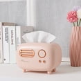 thumbnail image 6 of Household Home Ornament Remote Control Storage Napkins Placement Paper Pumping Case Napkin Case Tissue Box Radio Model Paper Storage Box RED, 6 of 8